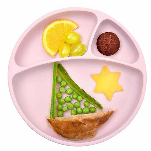 OiOi Porsiyon Vakum Tabanl Silikon Tabak  - Pinky Pink