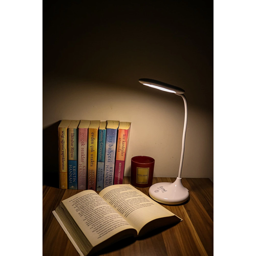 �arjl� Sar� Ve Beyaz Renk Masa Lambas�  Wt-005