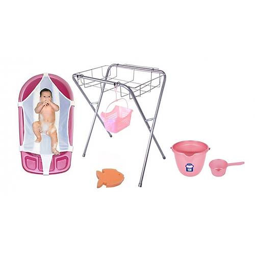 Sevi Bebe L�ks Bebek Banyo Seti 6 Par�a - Pembe