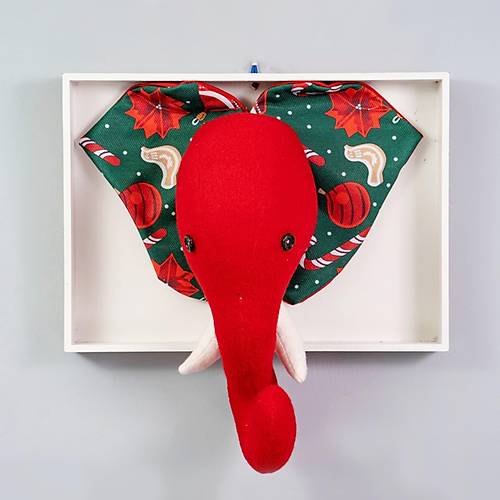 Comfymax Pupayart ocuk Odas Duvar Ss - Krmz Fil