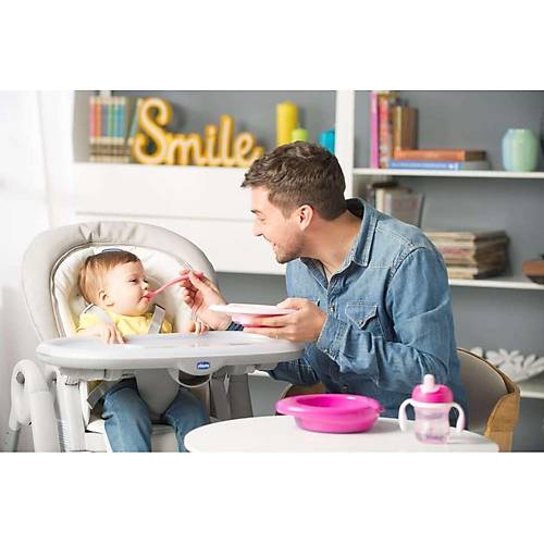 Chicco 4 Par�a Beslenme Seti +6 Ay - K�z