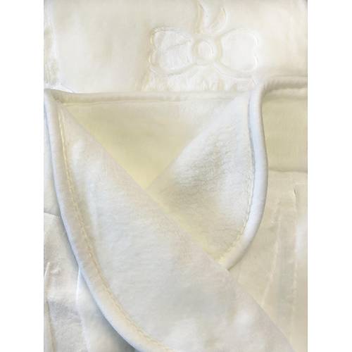 MiniGold Yenidoan Pelu Battaniye - Ku Beyaz