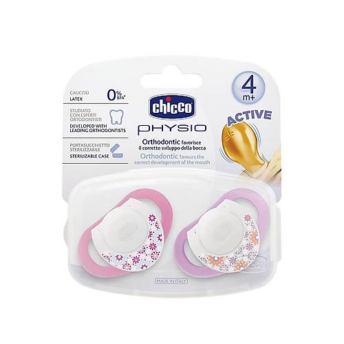 Chicco Physio Kau�uk Emzik 4+ ay - Pembe