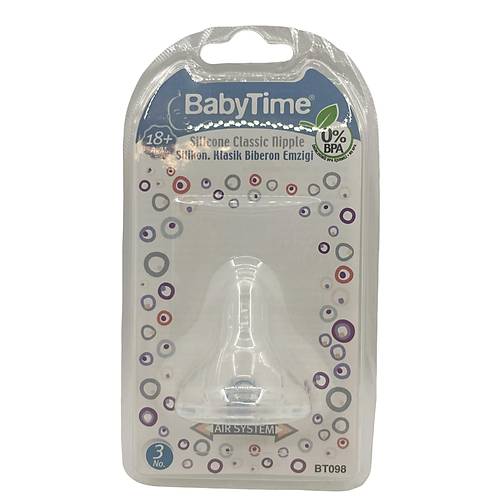Baby Time Silikon Biberon Emzii 18+ Ay