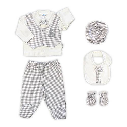 Sema Baby Papyonlu Lks 5 Para Hastane k Zbn Seti  Gri