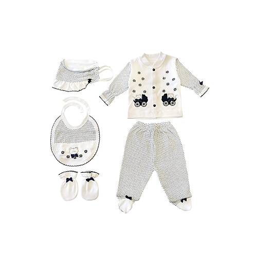Sema Baby 5'li Premature Puanl� Set - Mavi