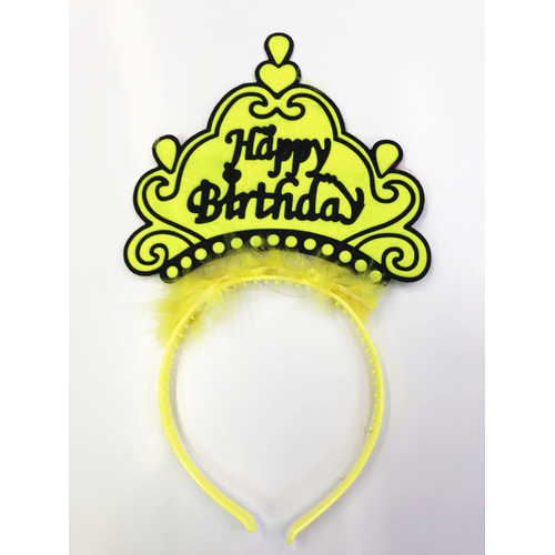 Happy Birthday Yaz�l� Neon Renk Ta� 12 Adet