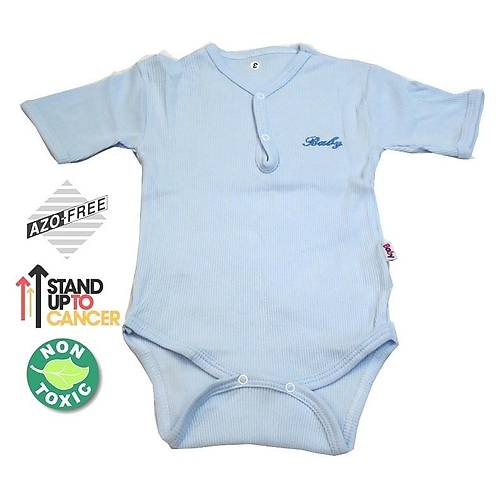 Sema Baby Yarm Kol Kakorse Badi (Body) - Mavi  6-12 Ay