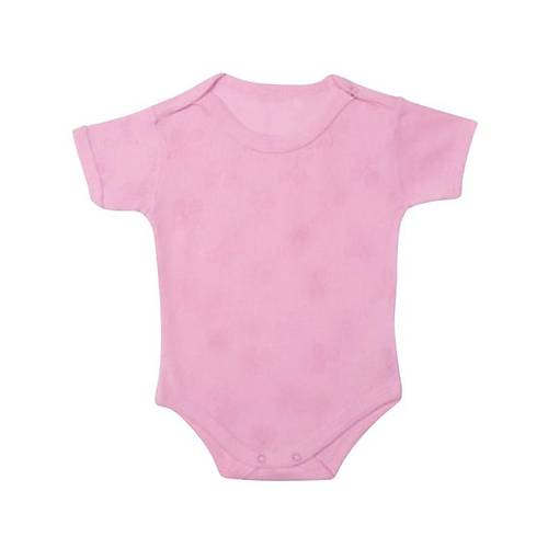 Sevi Bebe Jakarl� Yar�m Kollu Body - Pembe 12 Ay