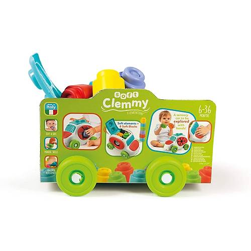 Clementoni Soft Clemmy Yumuak Blok Duyusal Araba