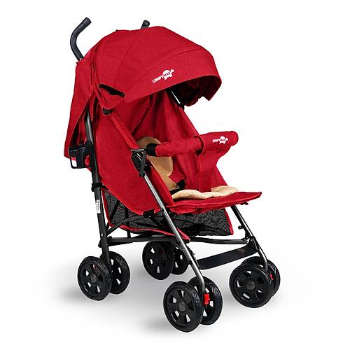 Comfymax Tam Yatar Baston Bebek Arabas  Dark Red