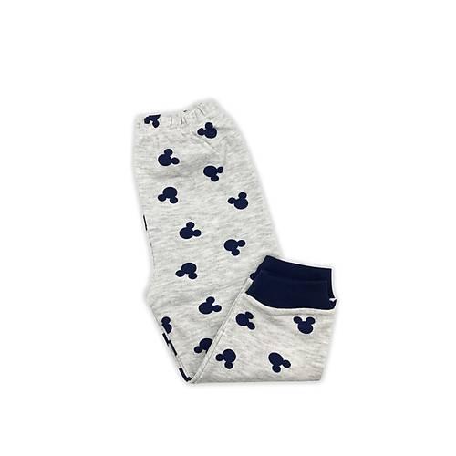 Sema Baby Mickey Mouse Bebek Pijama Takm - Gri & Lacivert 3-6 Ay