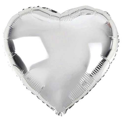 Kalp �ekilli G�m�� Renk Folyo Balon 45 Cm 5 Adet
