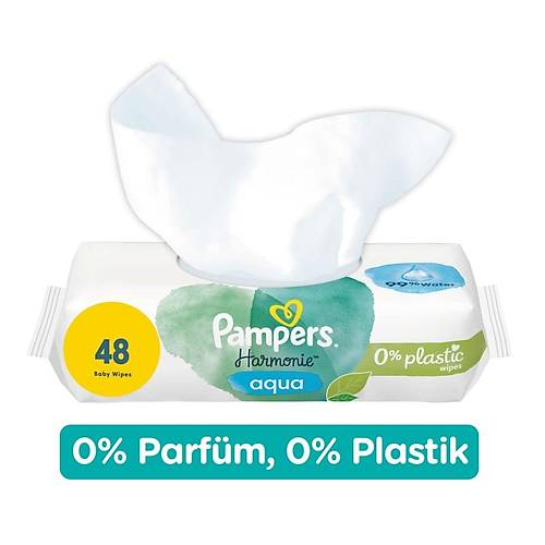 Prima Pampers Harmonie Aqua Yenido�an Islak Havlu 48x15 Adet (720 Yaprak)