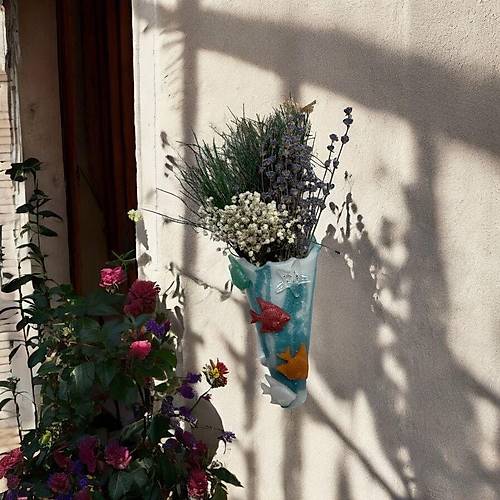 PELNCE - Balkon Ss Klah, Balkl Model - Askl Balkon Vazosu - Duvar ieklii - Epoksi Dkm