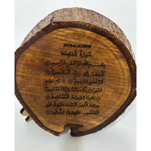 Masa st Dekor - Fatiha Suresi - Gerek Ceviz Kt-01