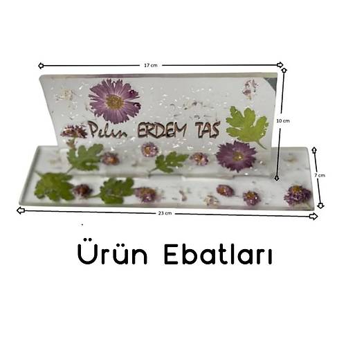 Kiiye zel Epoksi Reine Masa st simlik