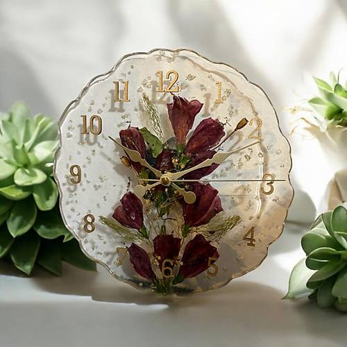 Epoksi Reine Duvar Saati - Japon Gl 25 cm