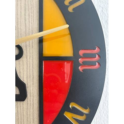 PELNCE - Cimbom Aslan 1905 - Taraftar Duvar Saati (Ahap & Epoksi) - 40 cm