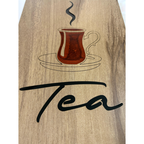 Ahap Desenli Epoksi Reine Kaplamal Tablo - Tea ay