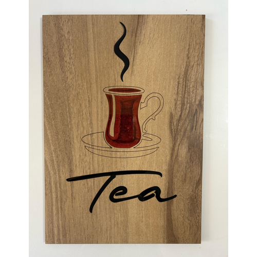 Ahap Desenli Epoksi Reine Kaplamal Tablo - Tea ay