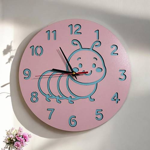 PELNCE KIDS - Trtl Temal Ahap ocuk Duvar Saati - 30 cm