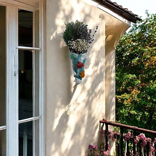 PELNCE - Balkon Ss Klah, Balkl Model - Askl Balkon Vazosu - Duvar ieklii - Epoksi Dkm