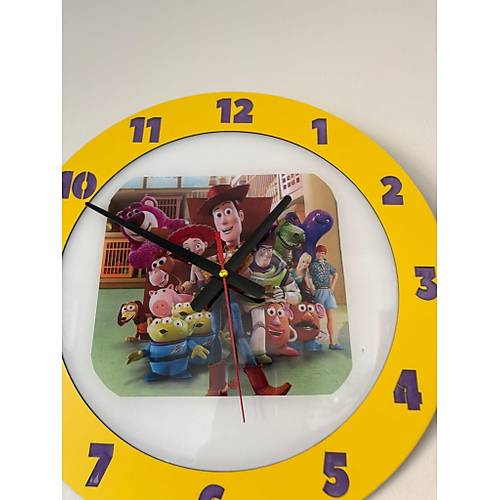 PELNCE KIDS - Toy Story (Oyuncak Hikayesi) Temal ocuk Odas Duvar Saati - 40 cm