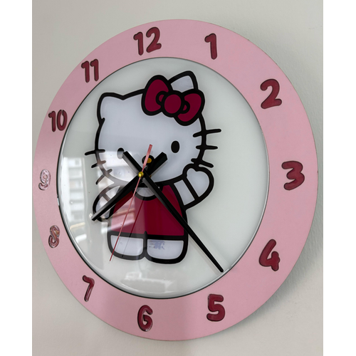 PELNCE KIDS - Hello Kitty Temal Ahap ocuk Odas Duvar Saati - 40 cm