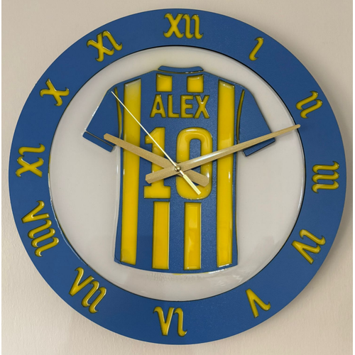 Ahap - Epoksi Reine Kaplamal - Taraftar Duvar Saati - Fenerbahe Alex - 40 cm - Lacivert
