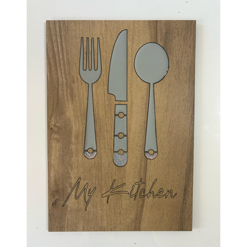 Ahap Desenli Epoksi Reine Kaplamal Tablo - My Kitchen