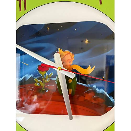 PELNCE KIDS - Kk Prens Temal ocuk Odas Duvar Saati - 40 cm