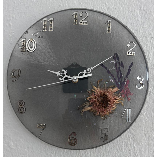 Ayiei Temal effaf Siyah Epoksi Duvar Saati (zel Tasarm - Tek retim) - 30 cm