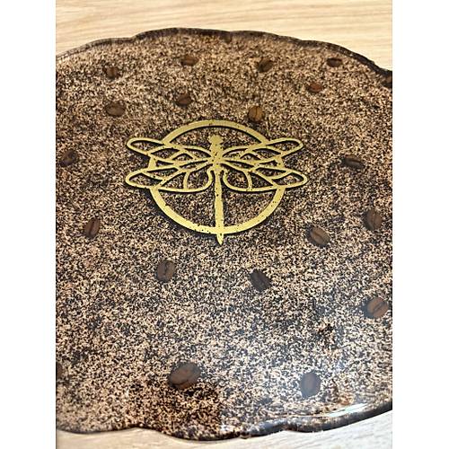 Kahve ekirdekli Epoksi Reine Tepsi - Yusufcuk Bcei Figrl - En Boy : 33 x 25 cm