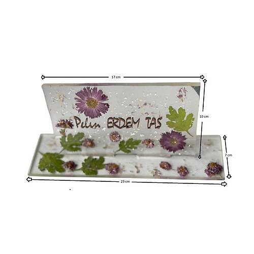 Kiiye zel Masa st simlik - Epoksi Reine - Baak Model