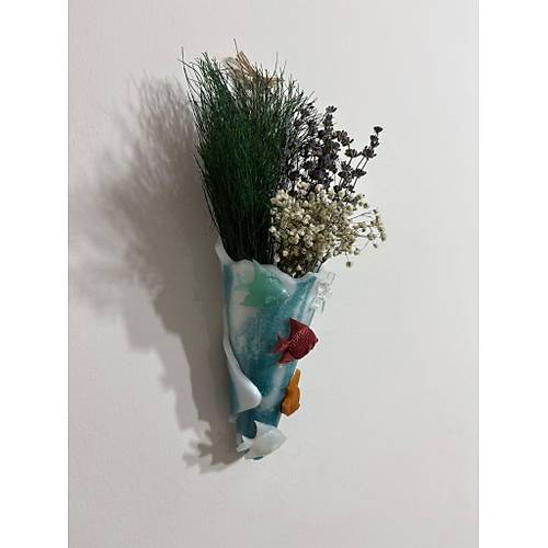 PELNCE - Balkon Ss Klah, Balkl Model - Askl Balkon Vazosu - Duvar ieklii - Epoksi Dkm