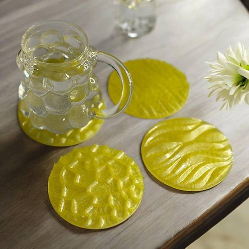 Epoksi Reine Bardak Altl - Limon Sar- 4'l Set