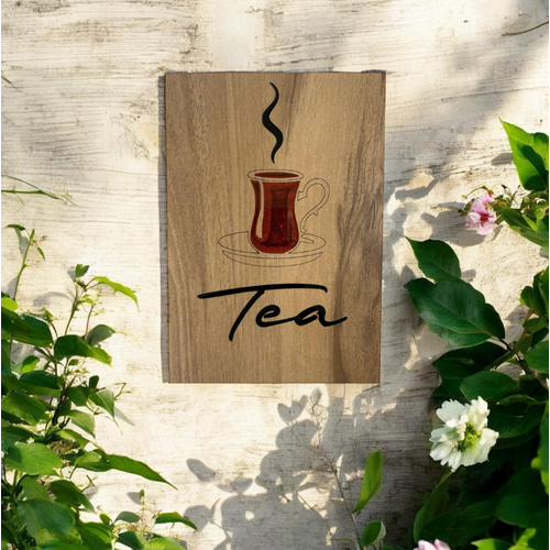 Ahap Desenli Epoksi Reine Kaplamal Tablo - Tea ay