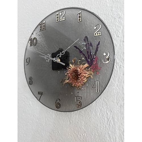 Ayiei Temal effaf Siyah Epoksi Duvar Saati (zel Tasarm - Tek retim) - 30 cm