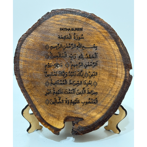 Masa st Dekor - Fatiha Suresi - Gerek Ceviz Kt-01