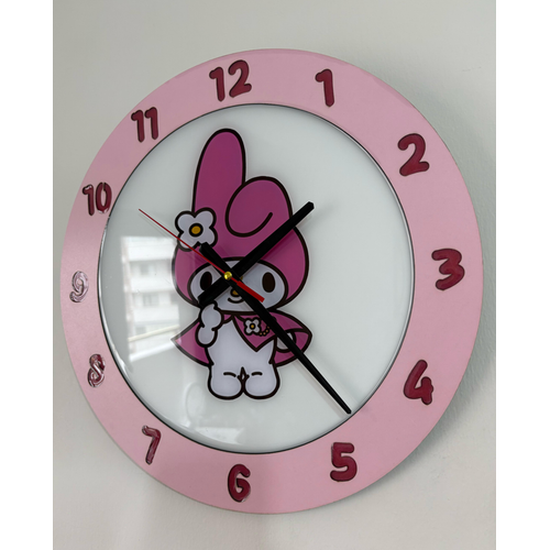 PELNCE KIDS - My Melody Temal Ahap ocuk Odas Duvar Saati (Hello Kitty Evreni) - 40 cm