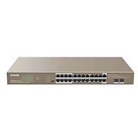 TENDA TEG1126P-24-410W TEG1126P-24-410W 24GE+2SFP Ethernet Switch With 24-Port PoE