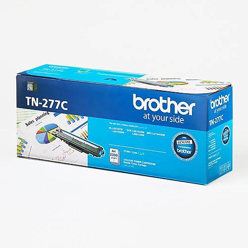 BROTHER TN-277C 2.300 Sayfa Mavi Toner