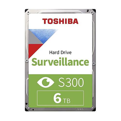 TOSHIBA HDWT360UZSVA 6TB Sata 3.0 7200RPM 256MB 3.5" Dahili Gvenlik Diski