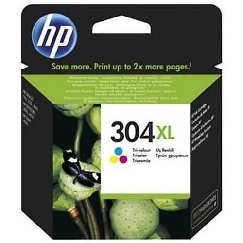 HP N9K07A No 304Xl Yksek Kapasiteli  Renkli Kartu