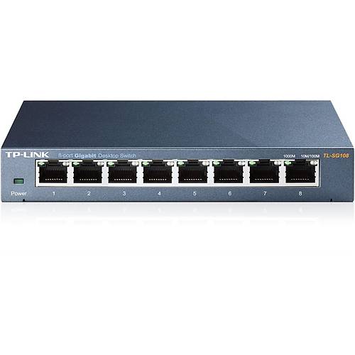 OMADA TL-SG108 10/100/1000Mbps 8xPort %72 G Tasarruflu elik Kasa Switch