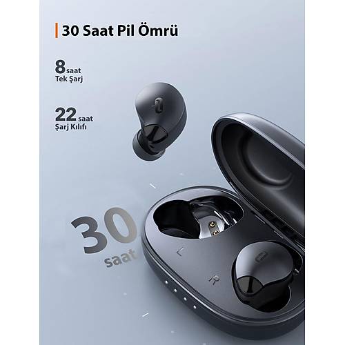 TAOTRONICS TT-BH079-B-PRO SoundLiberty79 Kablosuz Kulaklk Gri Pro