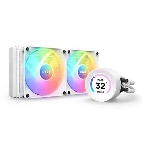 NZXT RL-KR24E-W1 Kraken Elite 240 Beyaz RGB AIO LCD Display 240mm Sv Soutucu