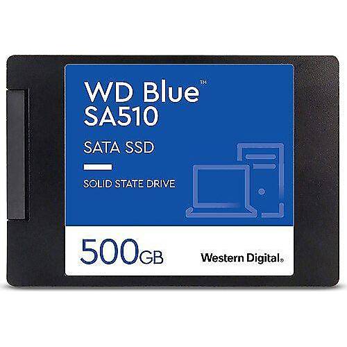 WD WDS500G3B0A Blue SA510 SATA SSD 2.5 in 7 mm kasal 500GB