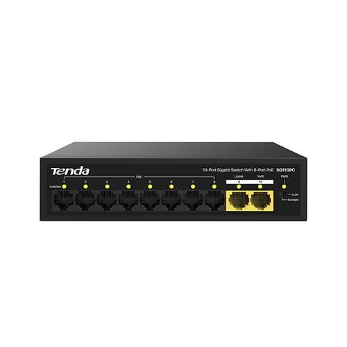 TENDA SG110PC SG110PC 10 Port Gigabit 8 Port PoE Switch